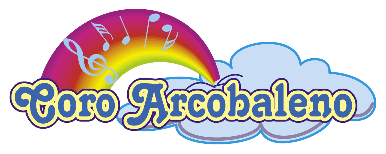 Coro Arcobaleno - logo con arcobaleno e note musicali